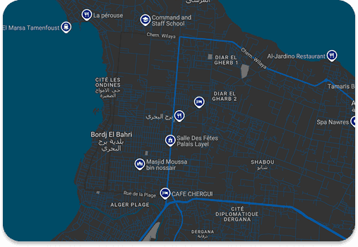 Bordj El Bahri map
